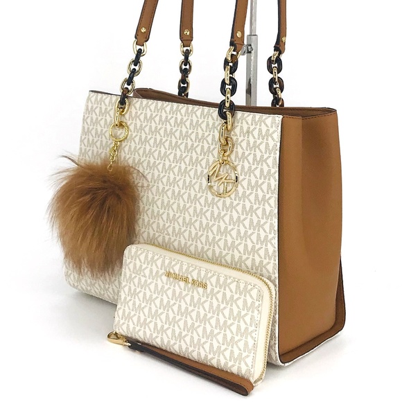 3PCS Michael Kors Sofia Large Tote Wallet Charms - Picture 2 of 8